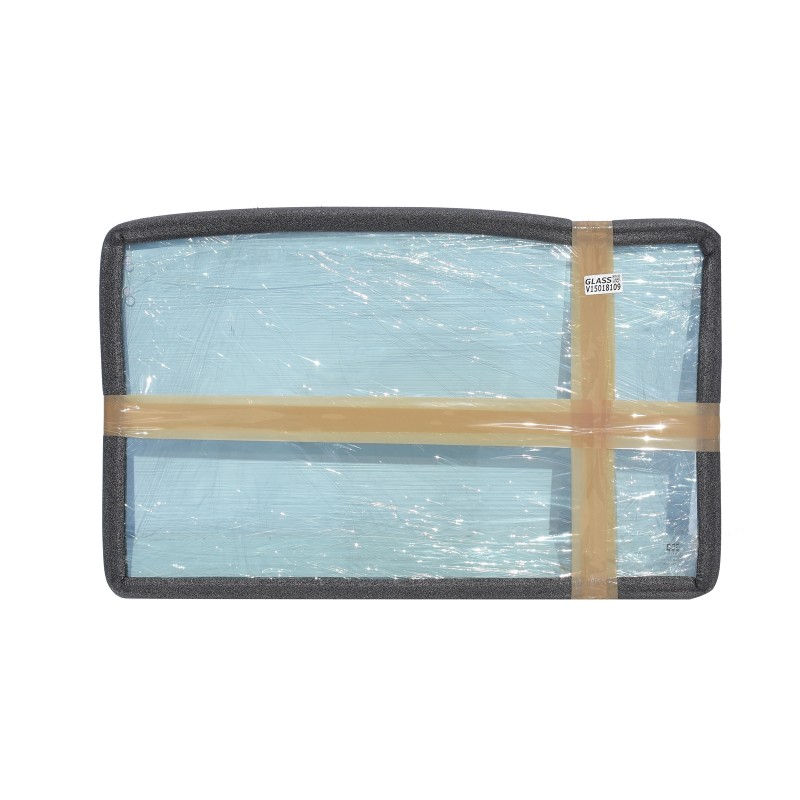 SKLO ČELNÍ SPODNÍ TVRZENÉ MINIBAGR VOLVO EC27C, ROZTEČ OTVORŮ 4 CM 15018109