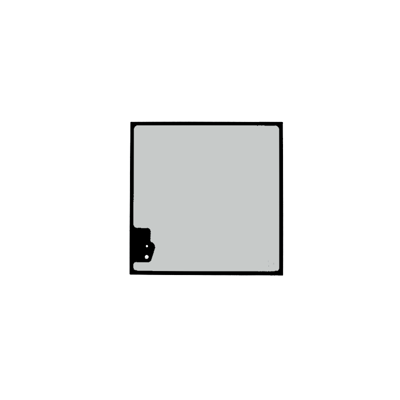 SKLO ČELNÍ HORNÍ SÍTOTISK MINIBAGR VOLVO EC20B 7418287