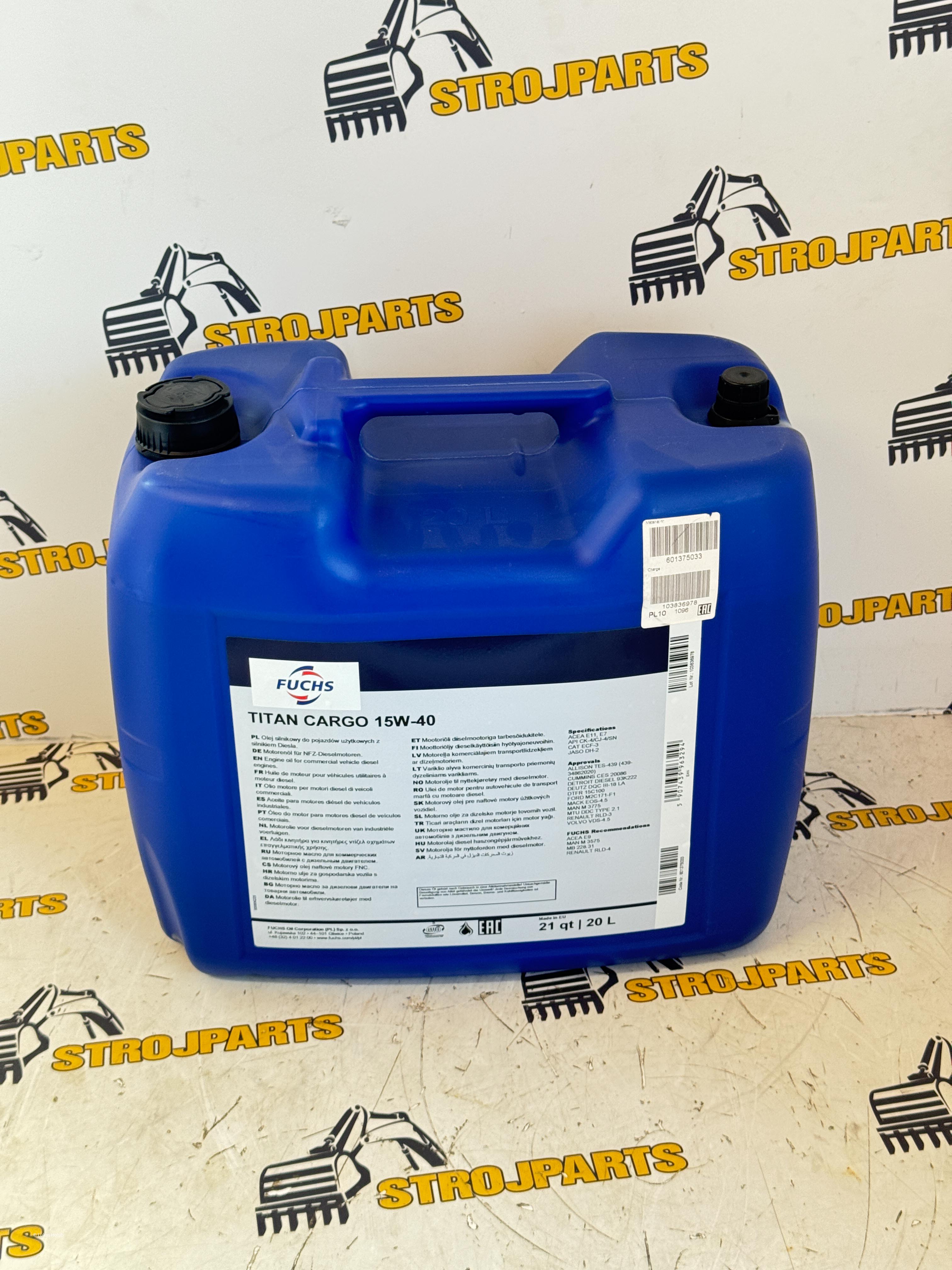 TITAN CARGO 15W-40 20L