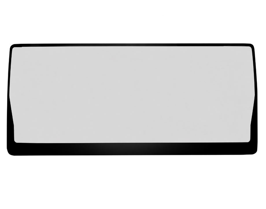 SKLO ČELNÍ KABINA ŘIDIČE LAMINOVANÉ SÍTOTISK JEŘÁB LIEBHERR LTM1045 LTM1090 122181C - ÚZKÁ KABINA (2310 MM X 1040 MM)