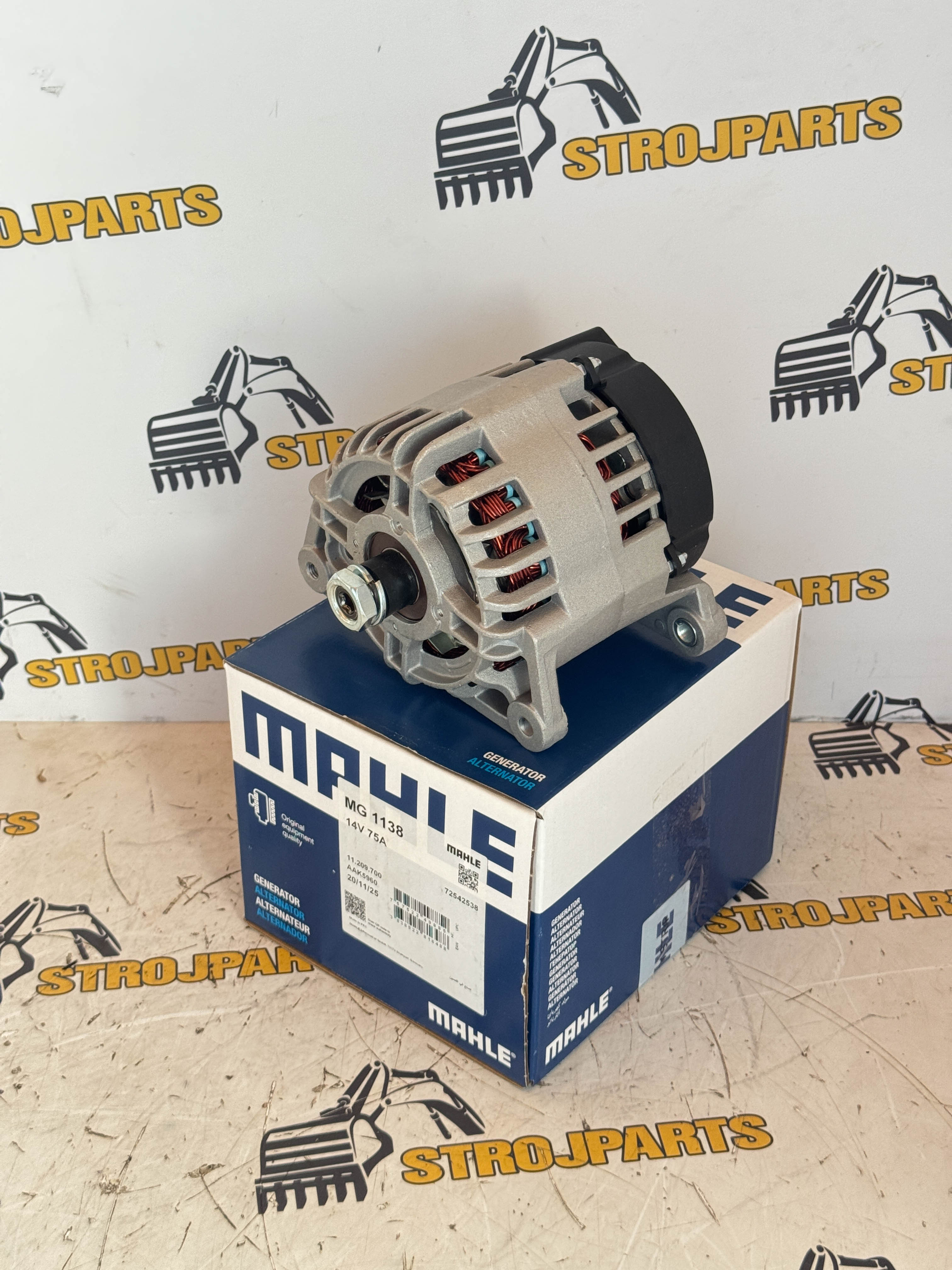 ALTERNÁTOR 12V 65A – 2253141 JCB, CATERPILLAR, VALTRA