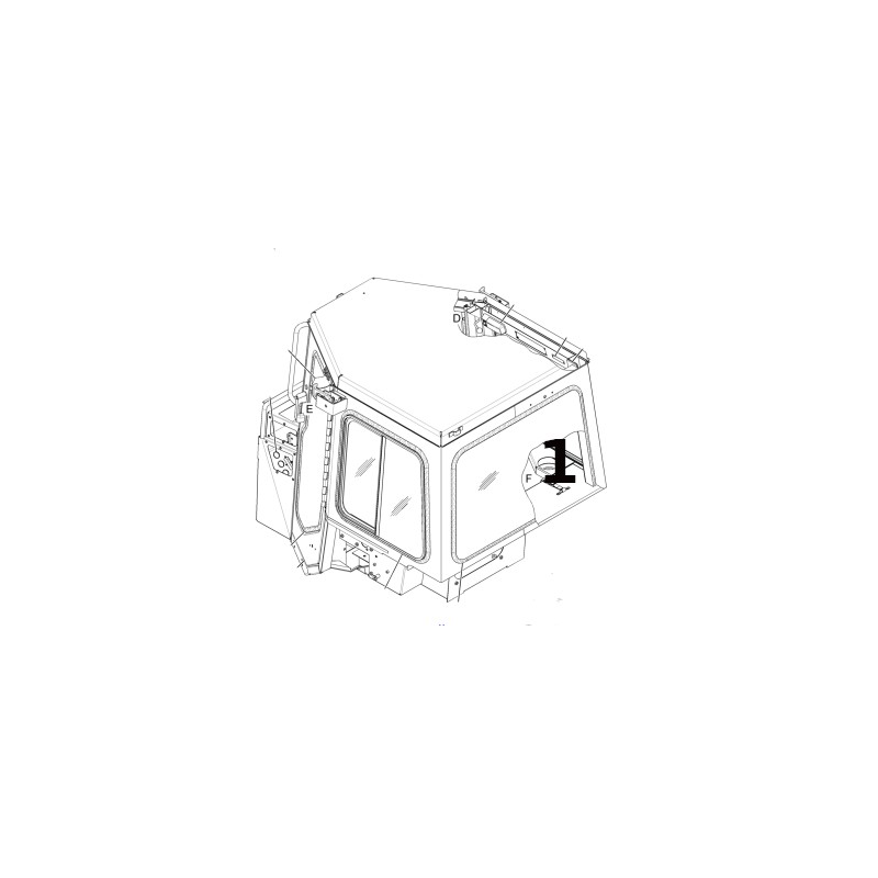 SKLO ZADNÍ PÁSOVÝ DOZER CAT D5M D6M 1109232