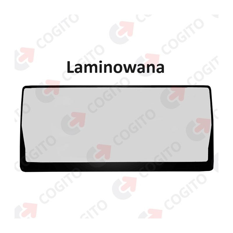 SKLO ČELNÍ KABINA ŘIDIČE LAMINOVANÉ SÍTOTISK JEŘÁB LIEBHERR LTM1045 LTM1090 122181C - ÚZKÁ KABINA (2310 MM X 1040 MM)