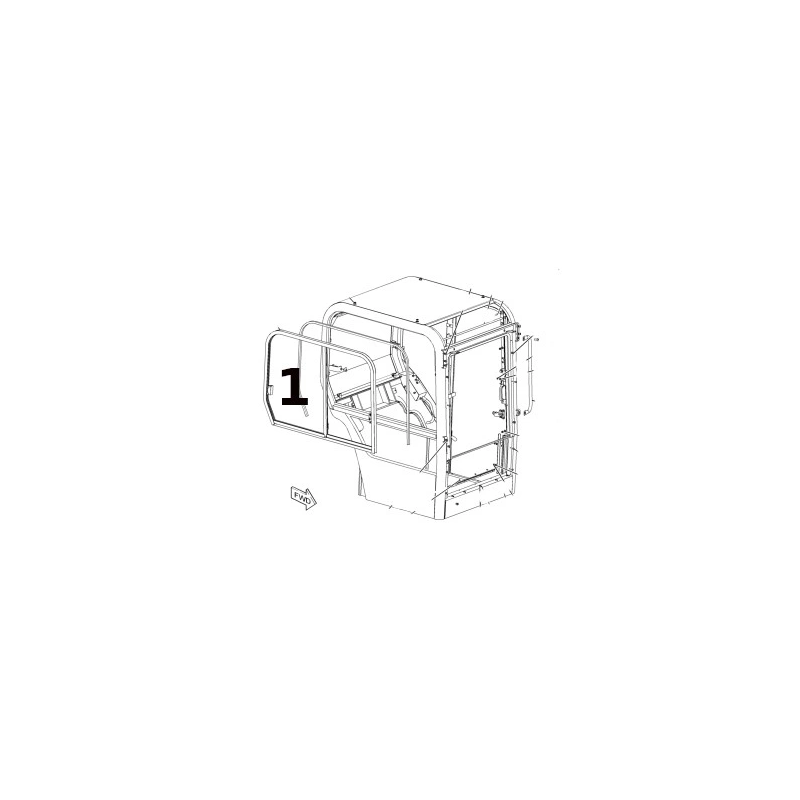 SKLO PRAVÉ POSUVNÉ MINIBAGR CAT 301.6 302.5 1572377