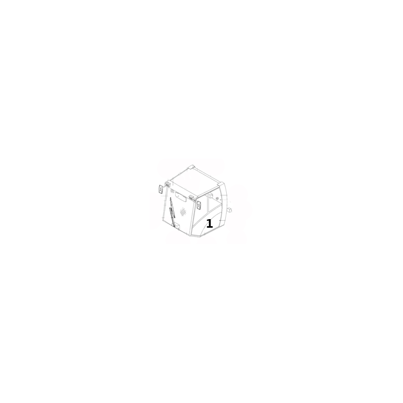 SKLO DVEŘÍ SPODNÍ SÍTOTISK VÁLEC JCB VM200D 332/H4778