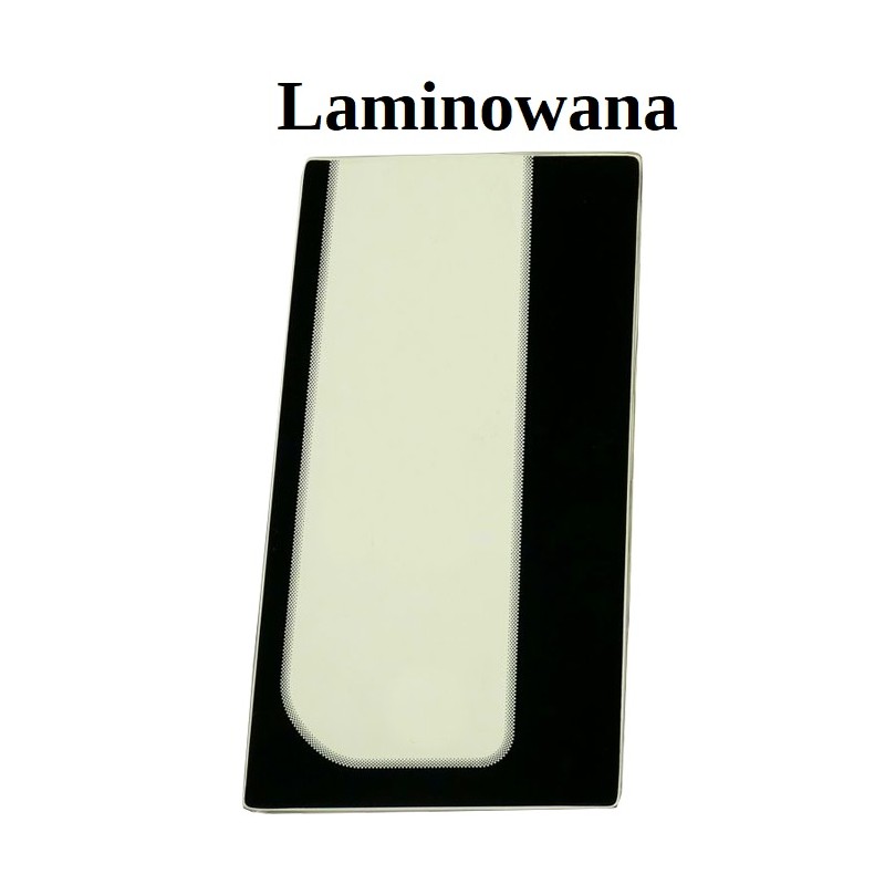 SKLO ČELNÍ SPODNÍ LEVÁ STRANA LAMINOVANÉ JCB RYPADLO-NAKLADAČ 3CX COMPACT 334/C5824