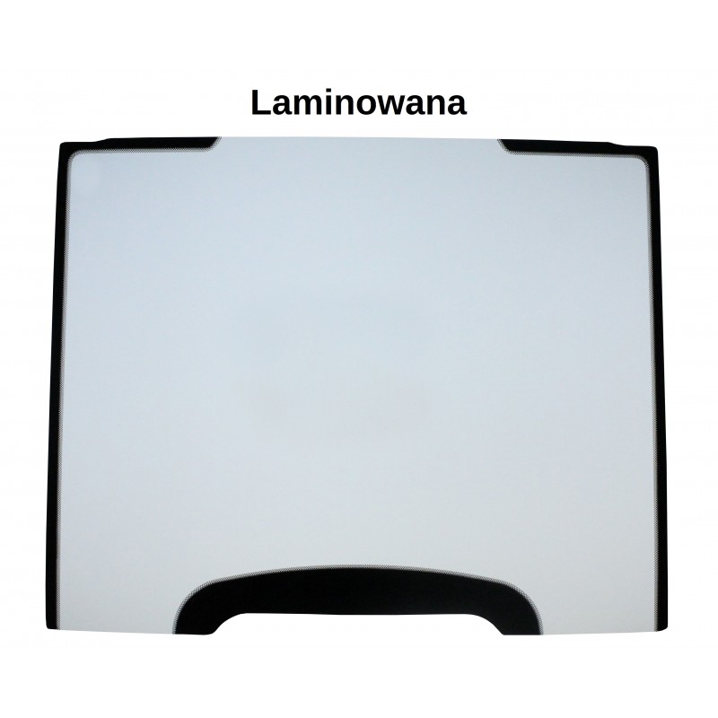 SKLO ČELNÍ HORNÍ LAMINOVANÉ SÍTOTISK RYPADLO-NAKLADAČ KOMATSU WB97R-5, 42N-54-13300