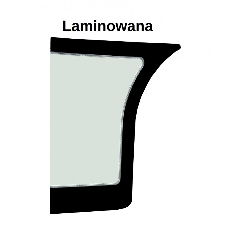 SKLO ČELNÍ LAMINOVANÉ DOLNÍ PRAVÁ STRANA KOLOVÝ NAKLADAČ JCB 411 427 437 827/80343