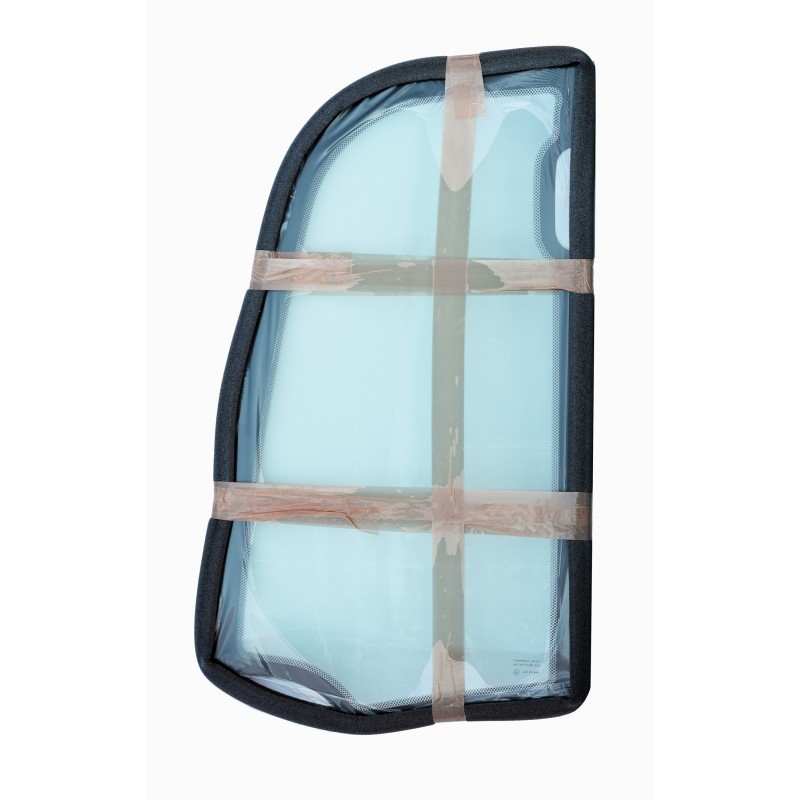 SKLO DVEŘÍ HORNÍ LEVÁ STRANA SÍTOTISK   MINIBAGR JCB 8025 8035 ZTS 827/80397