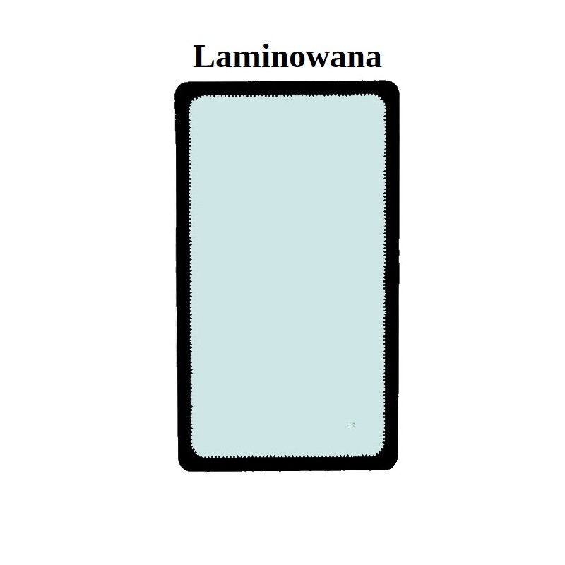 SKLO ČELNÍ SPODNÍ LEVÁ/PRAVÁ STRANA LAMINOVANÉ CASE RYPADLO-NAKLADAČ 570SV NEW HOLLAND B95D